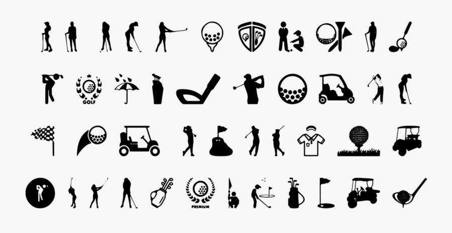 Icons, Golf, Course, Golfing, Competition, Sport, Flag, Transparent Clipart