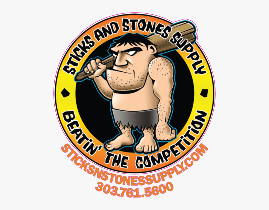 Sticks & Stones Supply Inc - Cartoon, Transparent Clipart