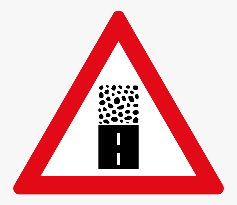 Gravel Road Road Sign , Free Transparent Clipart ClipartKey