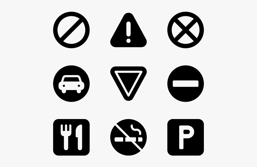 Clip Art Traffic Sign Icon - Traffic Sign Icon Png, Transparent Clipart
