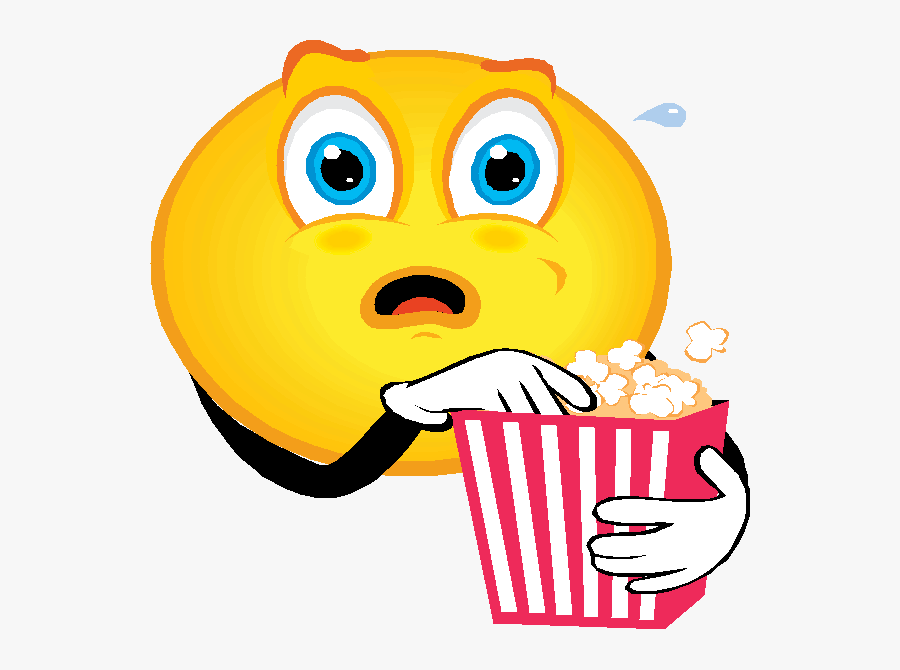 Smiley Eating Popcorn Animated Gif Clipart Free Clipart - Popcorn Emoticon ...