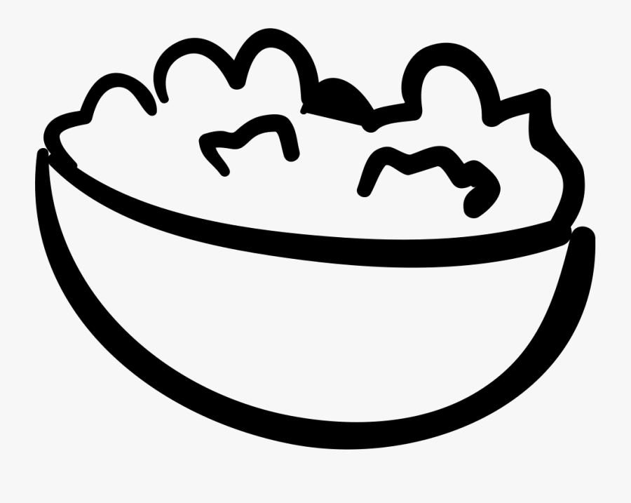 Popcorn Hand Drawn Bowl - Hand Drawn Bowl, Transparent Clipart