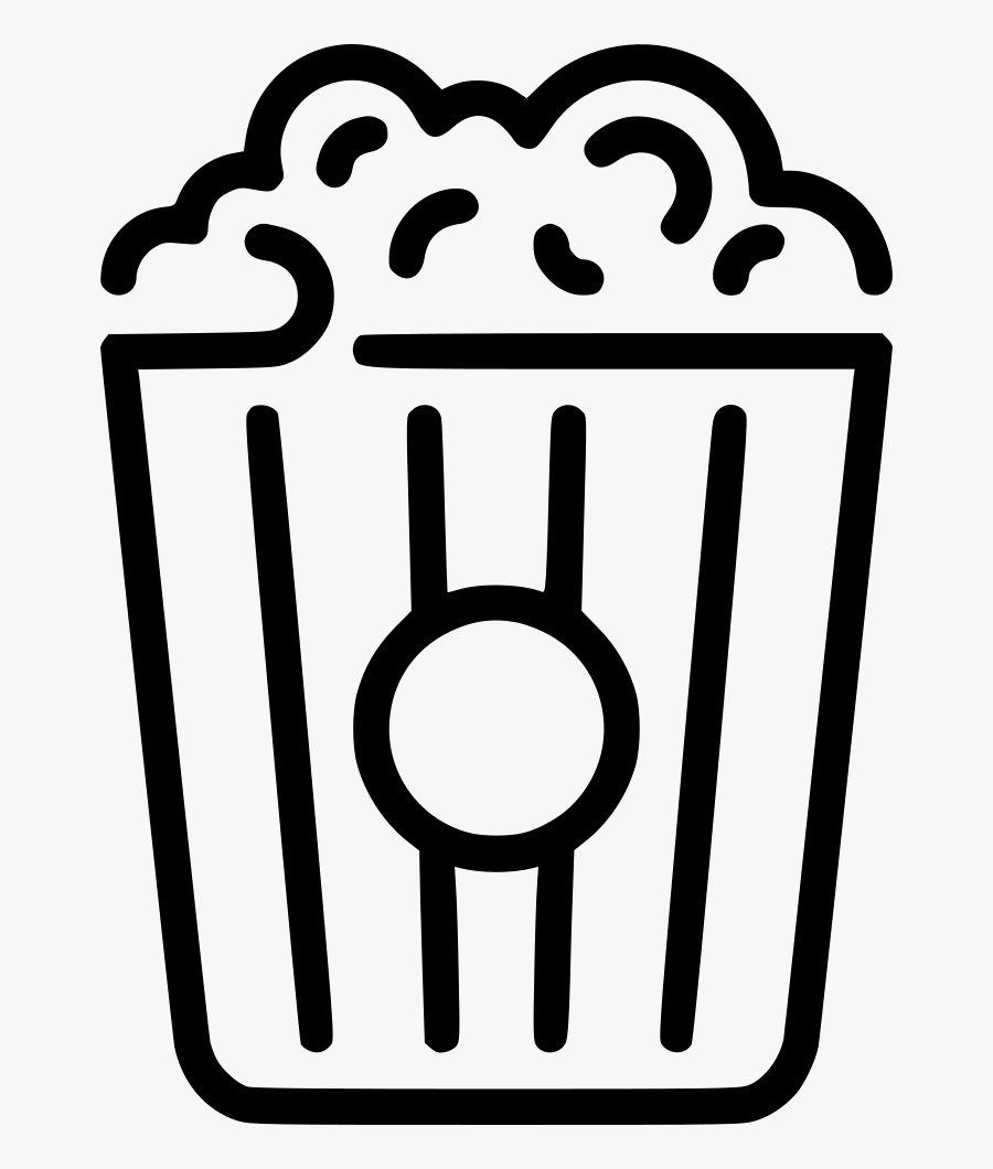 Popcorn - Pipoca Icon Png, Transparent Clipart