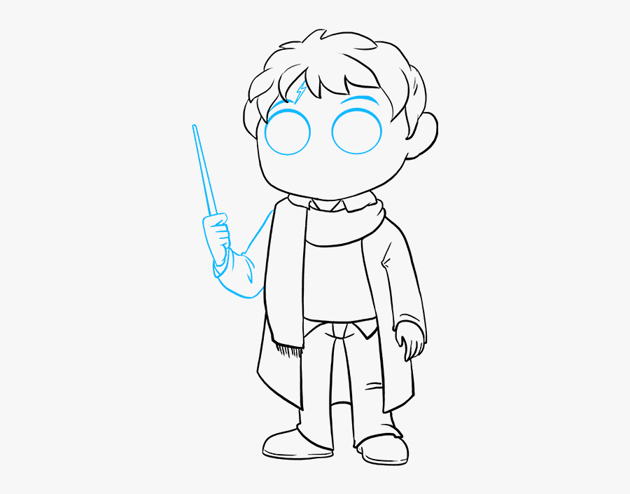 Harry Potter Dobby Drawing Easy - Harry Potter Wand Drawing Easy, Transparent Clipart