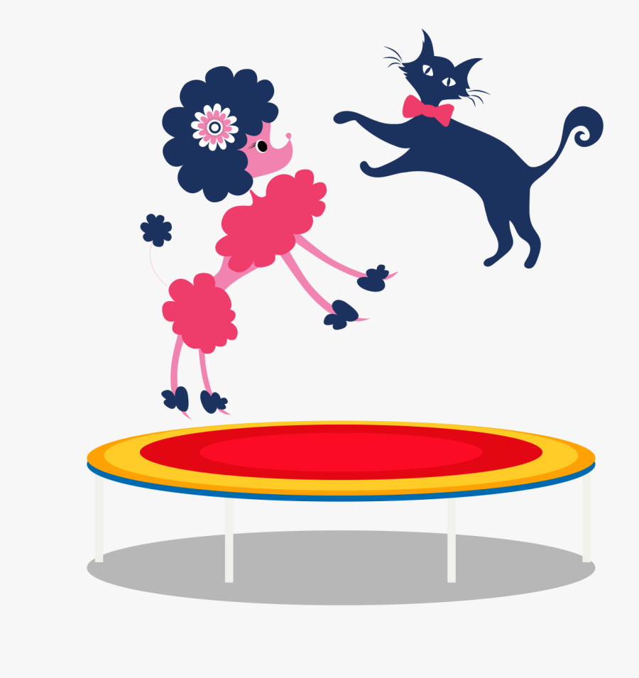 Trampoline Jump, Transparent Clipart