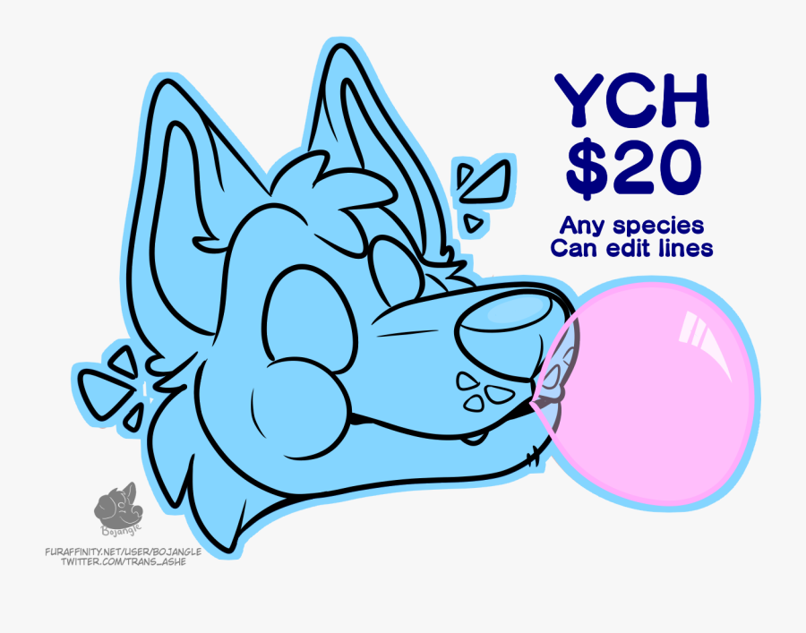 Bubblegum Bitch Ych - Cartoon, Transparent Clipart