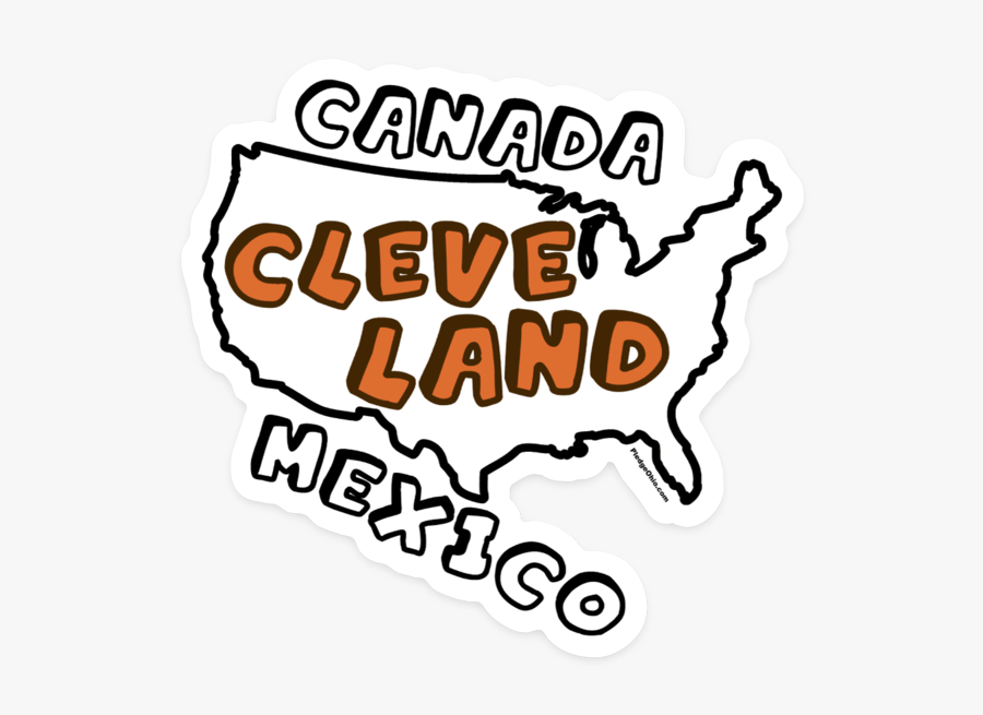 Cleveland Canada Mexico Sticker - Canada Cleveland Mexico Shirt, Transparent Clipart