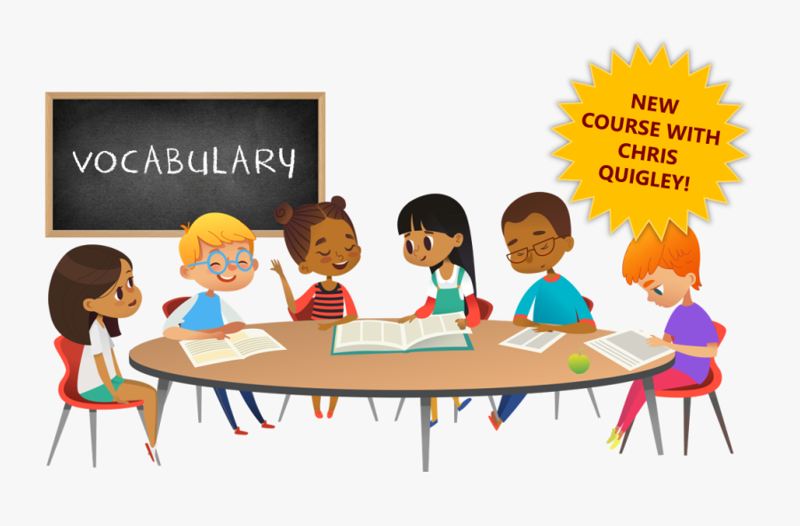 Vocab1 - Group Of Girls Talking Cartoon, Transparent Clipart