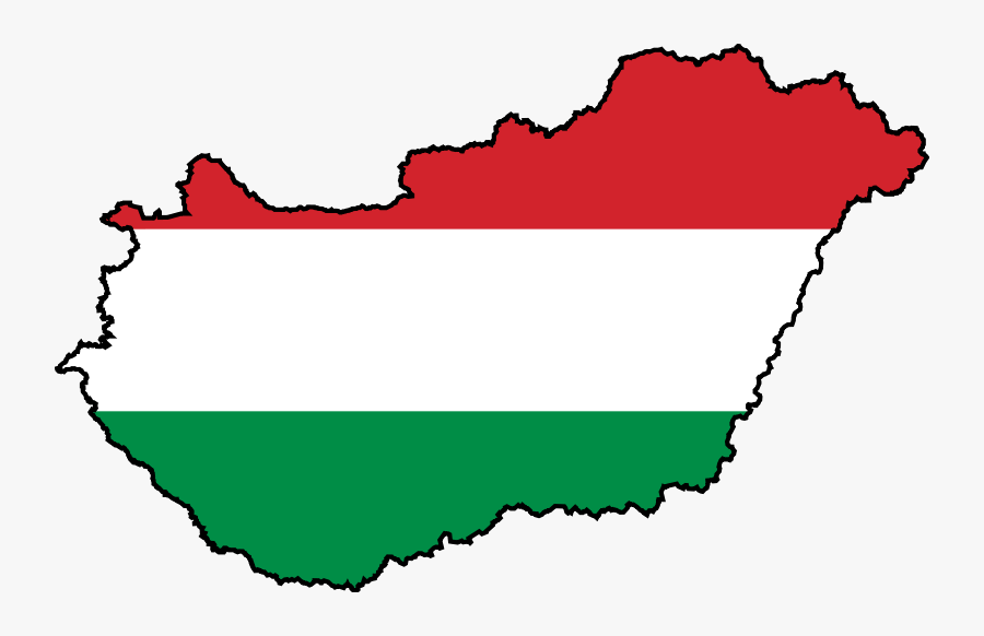 Hungary Flag And Map, Transparent Clipart