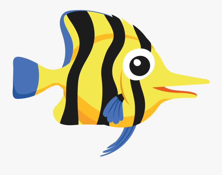 Butterfly Fish - 手繪 海洋 生物, Transparent Clipart