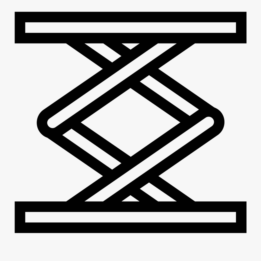 Transparent Elevator Buttons Clipart - Scissor Lift Icon Svg, Transparent Clipart