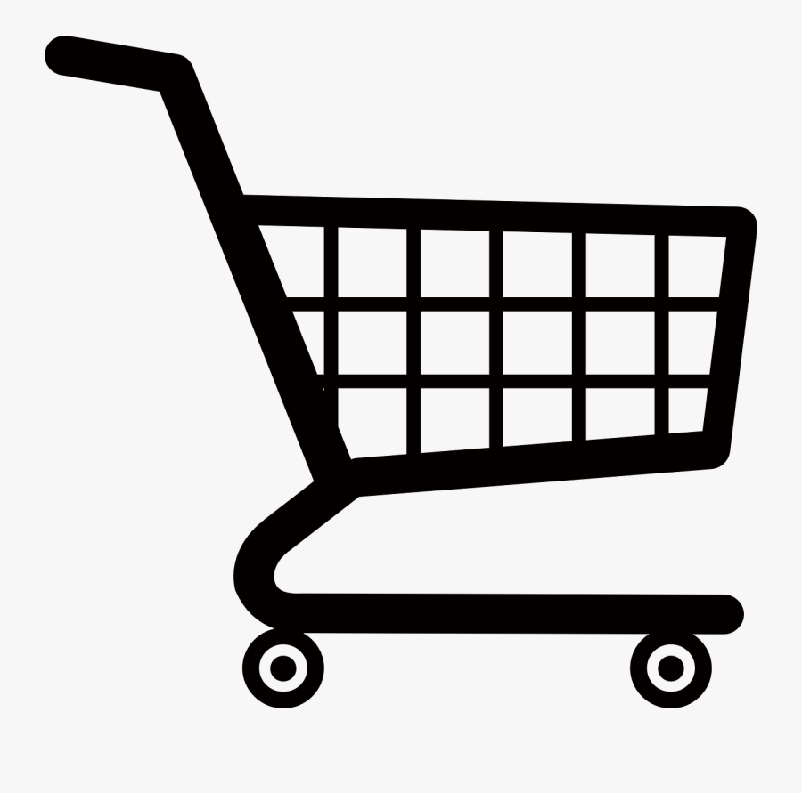 Red Shopping Cart Png, Transparent Clipart