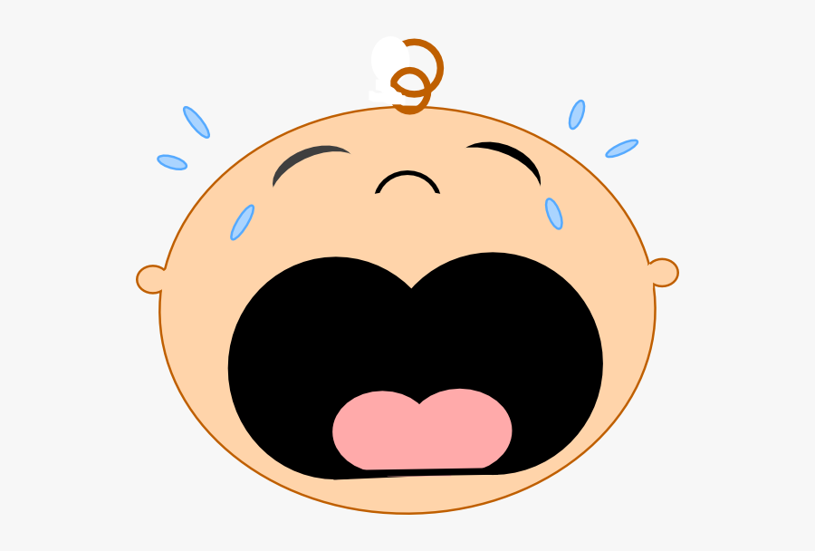 Crying Baby Face Clipart, Transparent Clipart