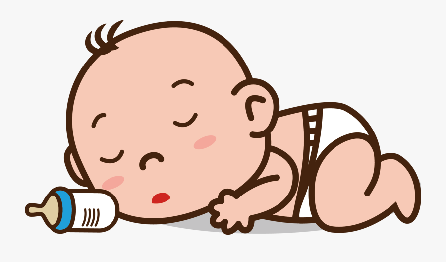 Baby Tummy Infant Sleep - Baby Sleep Vector Png, Transparent Clipart