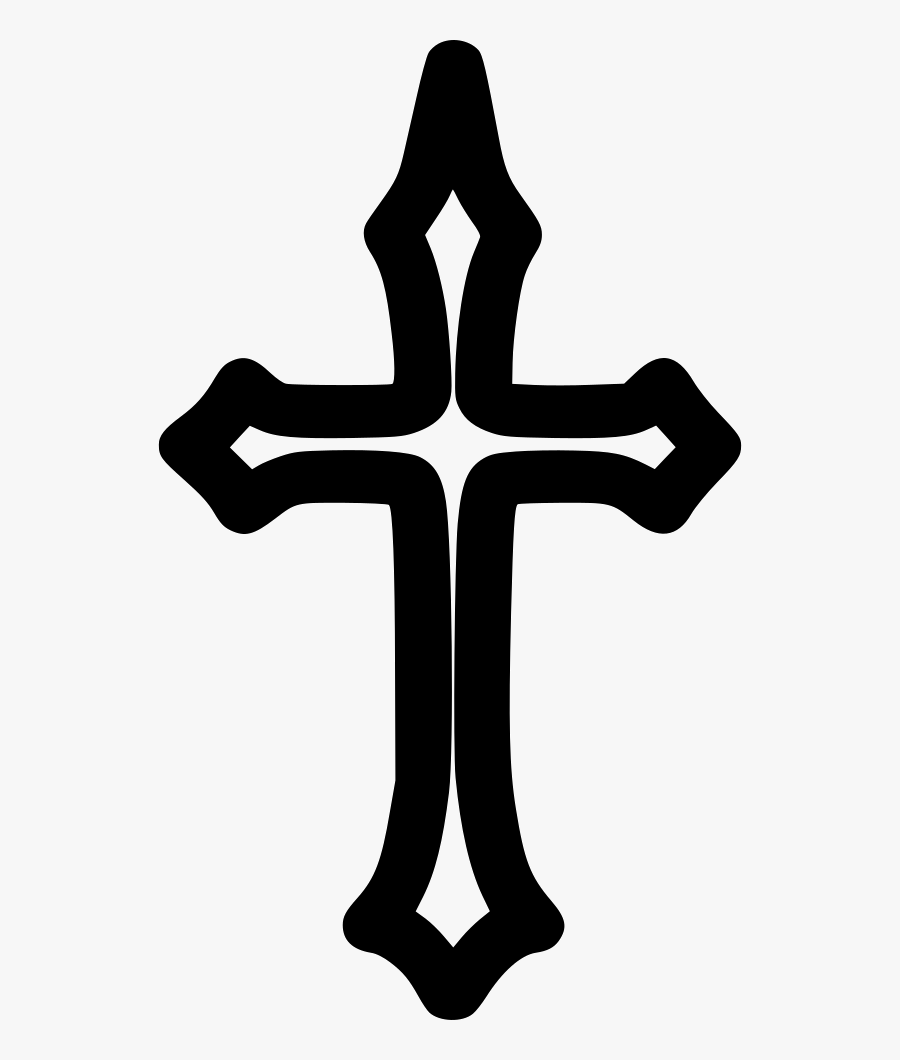 Christian Cross Ikon Salib  Hitam Png Free Transparent 