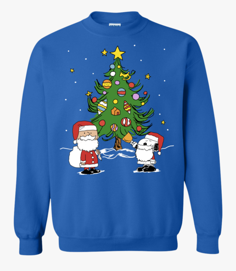 Santa Snoopy Christmas Tree Merry Christmas Sweatshirt - Awkward Styles, Transparent Clipart