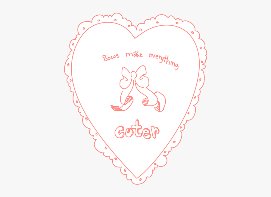 Me Art Cute Text Fashion Kawaii My Art Pink Bow Pastel - Heart, Transparent Clipart