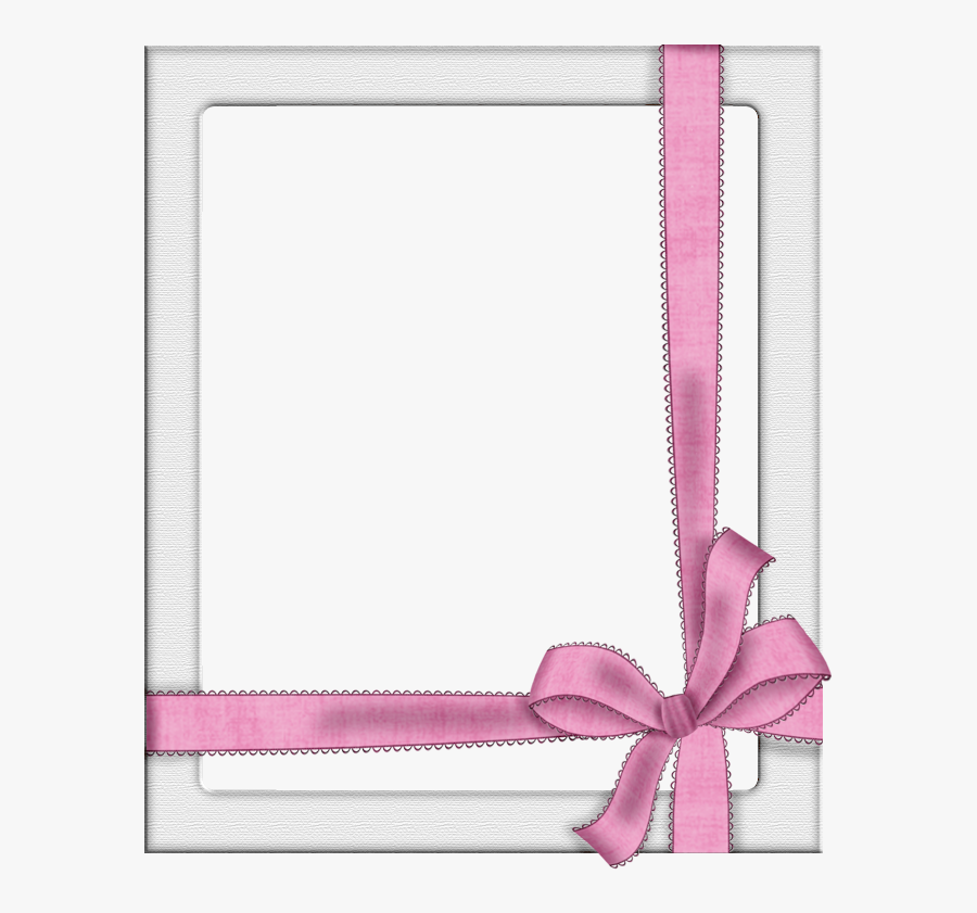 Silver And Pink Frame, Transparent Clipart