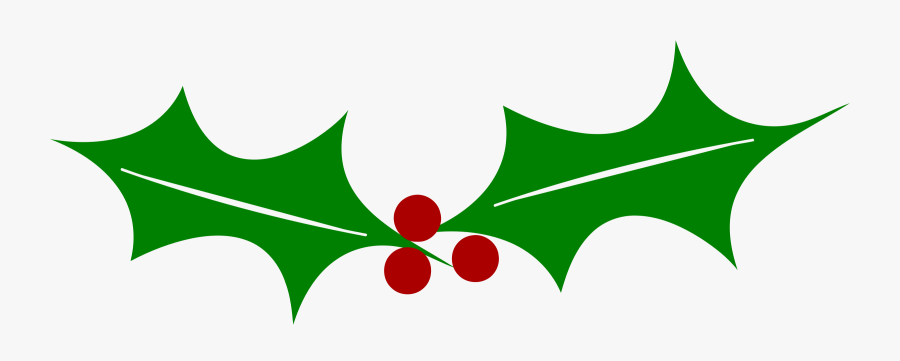 Holly Windows Metafile Leaf Tree Plant Stem - Clip Art, Transparent Clipart