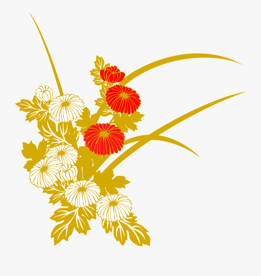 Transparent Chrysanthemum Png - Japanese Flower Png, Transparent Clipart