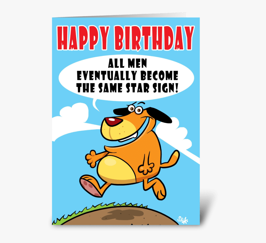 Star Signs For Men Birthday Card Greeting Card - Birthday Card Wishes For Man, Transparent Clipart