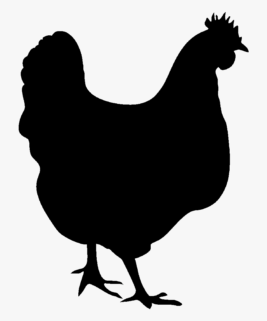 Meat Silhouette Clip Art - Hen Silhouette, Transparent Clipart