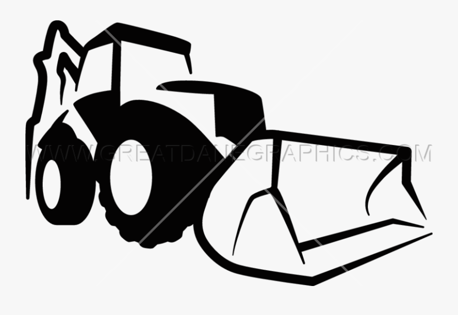 Bulldozer Black And White Printing Clip Art - Bulldozer Cartoon Black And White Logo, Transparent Clipart