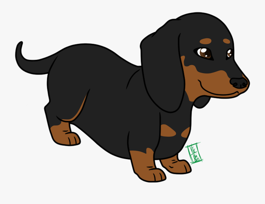 Dachshund Puppy Cartoon Animation Clip Art - Cute Dachshund Puppy Cartoon, Transparent Clipart