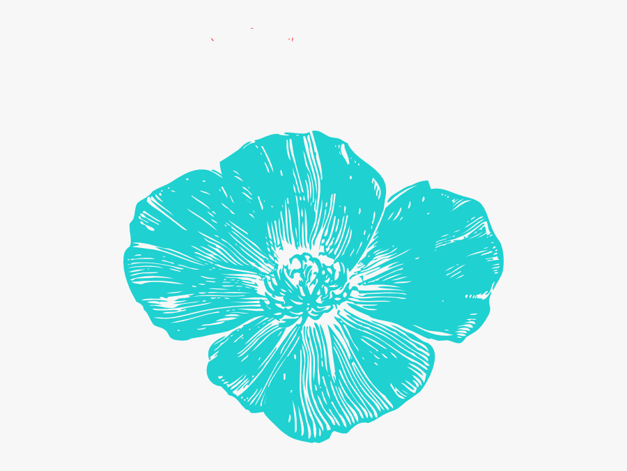 Blue Poppies Svg Clip Arts, Transparent Clipart