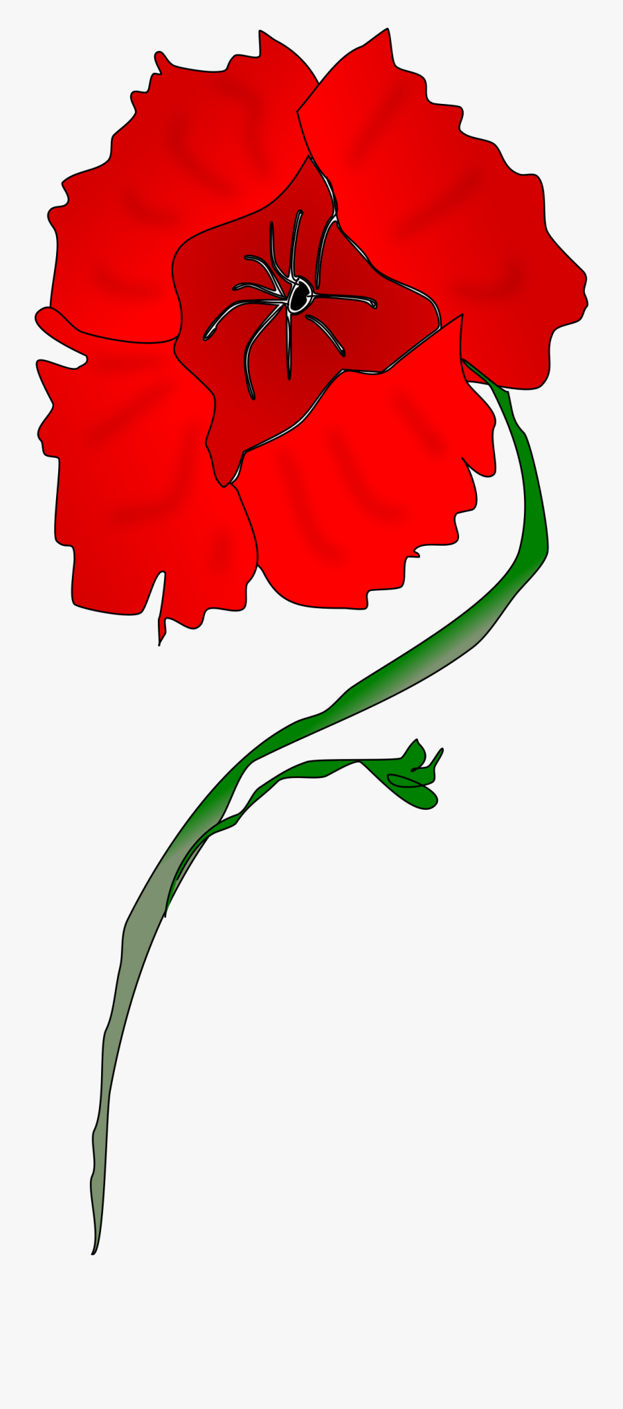 Poppy Flower Clip Art - Poppy Cartoon Flower Transparent, Transparent Clipart