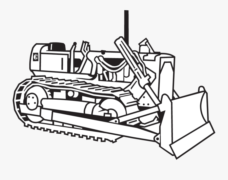Bulldozer1 - Construction Machinery Drawings Png, Transparent Clipart