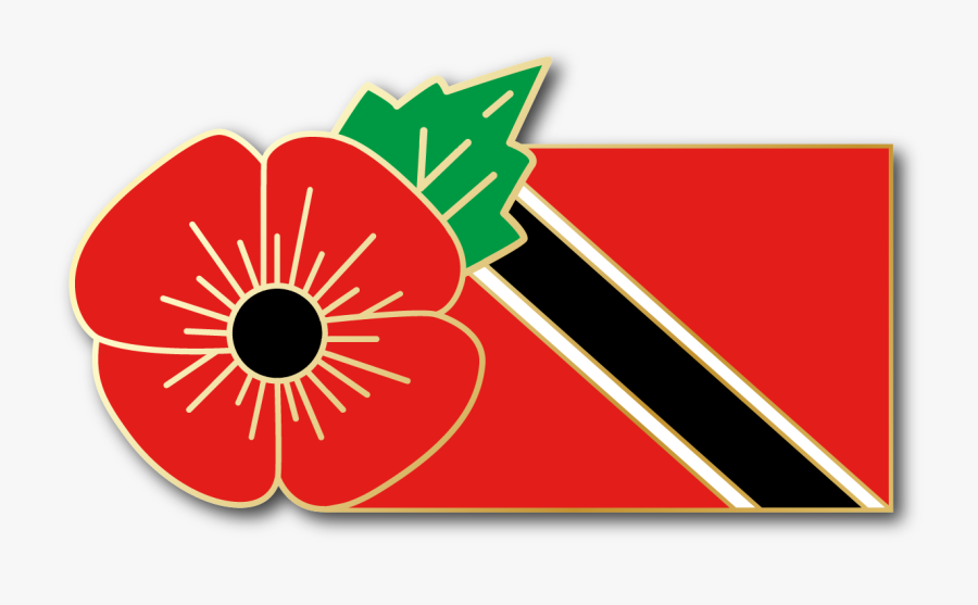 Image Of Trinidad & Tobago Fmn Poppy/flag Combo Medal - Trinidad And Tobago Clipart, Transparent Clipart