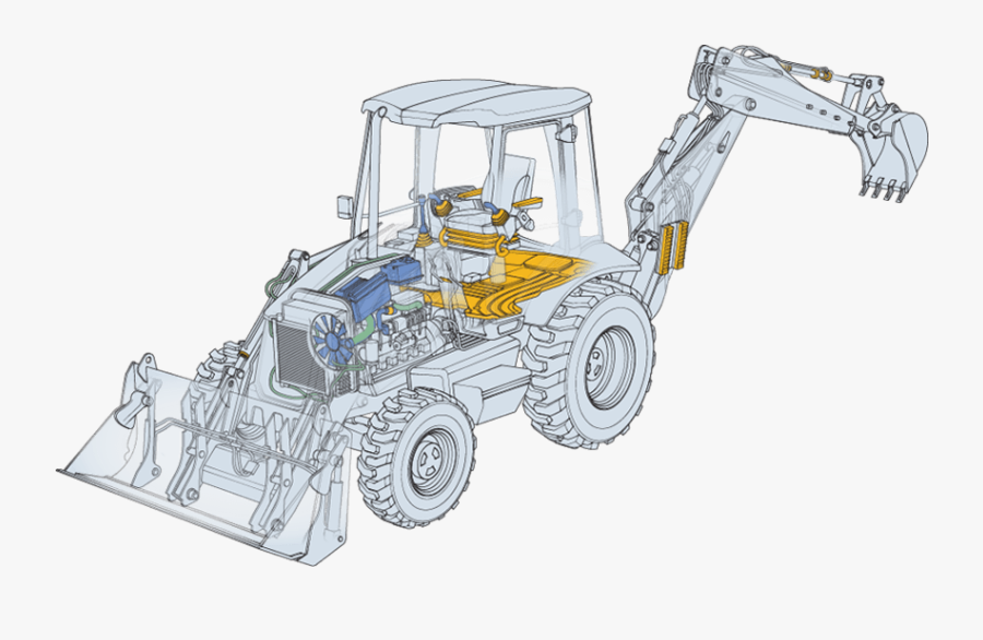 Bulldozer, Transparent Clipart