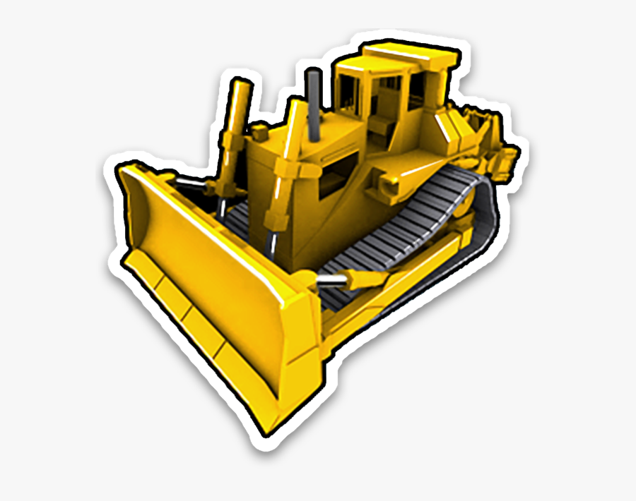 Bulldozer, Transparent Clipart