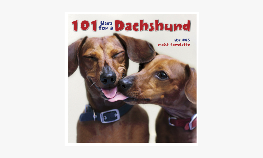 Dachshund Book - 101 Uses For A Dachshund, Transparent Clipart