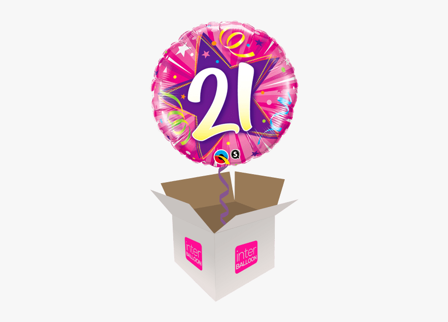 21 Purple Shining Star - Happy 11th Birthday Png, Transparent Clipart