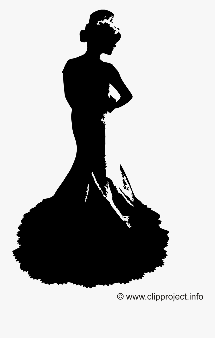 Braut Schwarz Weiß Clipart, Transparent Clipart