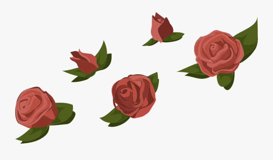 Red Rose Cartoon 16, - Flower Buds Transparent, Transparent Clipart