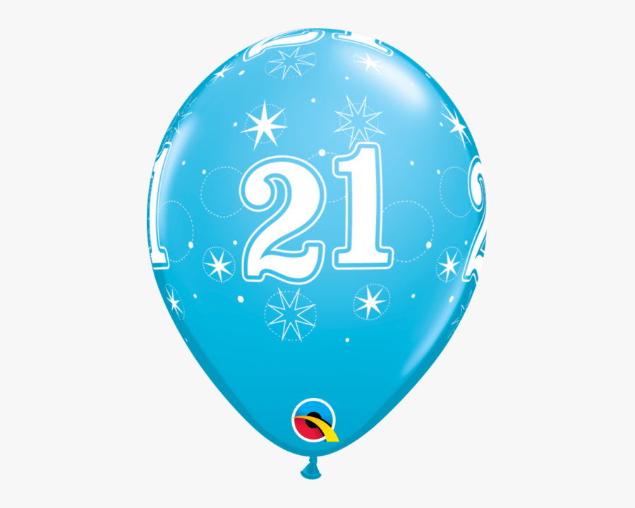 Blue 13th Birthday Balloons, Transparent Clipart