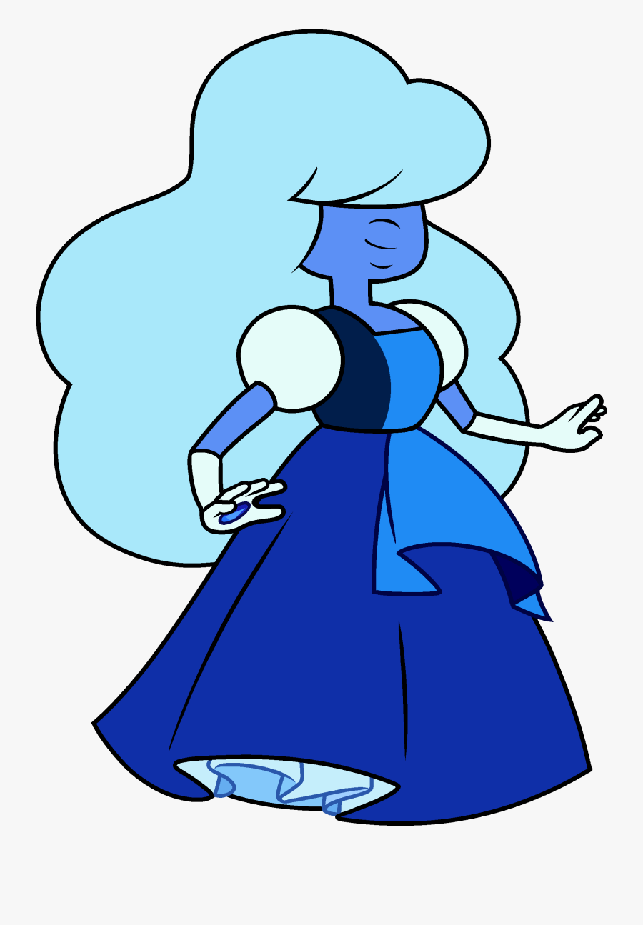 Steven Universe Wiki - Sapphire Steven Universe, Transparent Clipart