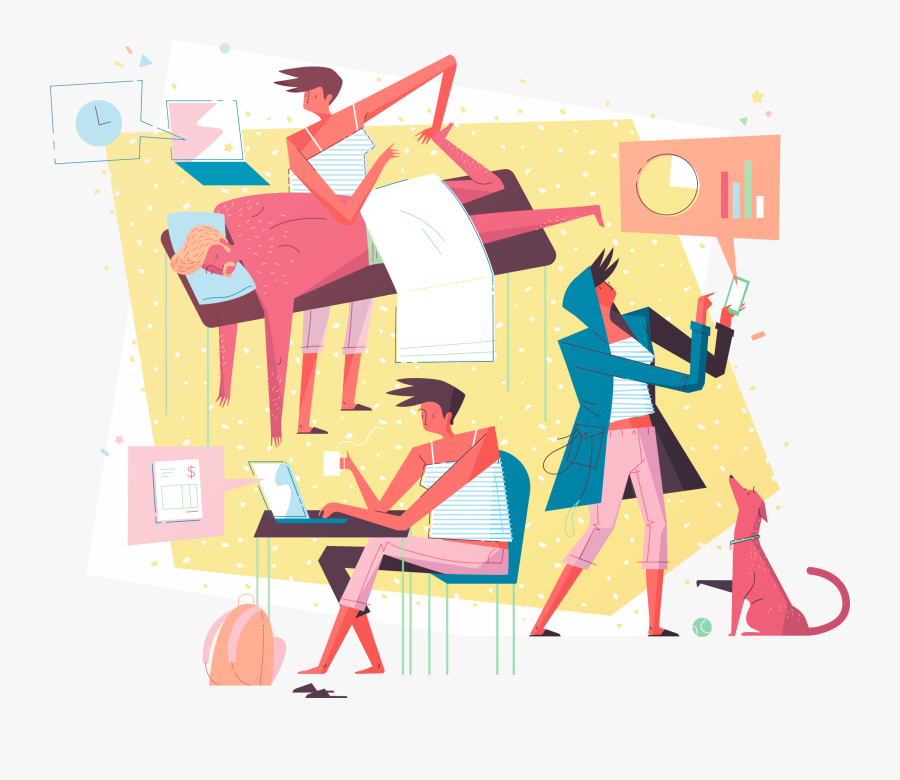 Osteopath Running Her Practice From Cliniko On Her - Clinic Document Management System, Transparent Clipart