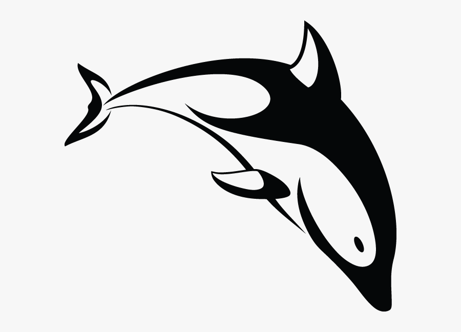 Stylized Dolphin Eps Vector, Vector Clipart, Multiple - Stylized Dolphin, Transparent Clipart