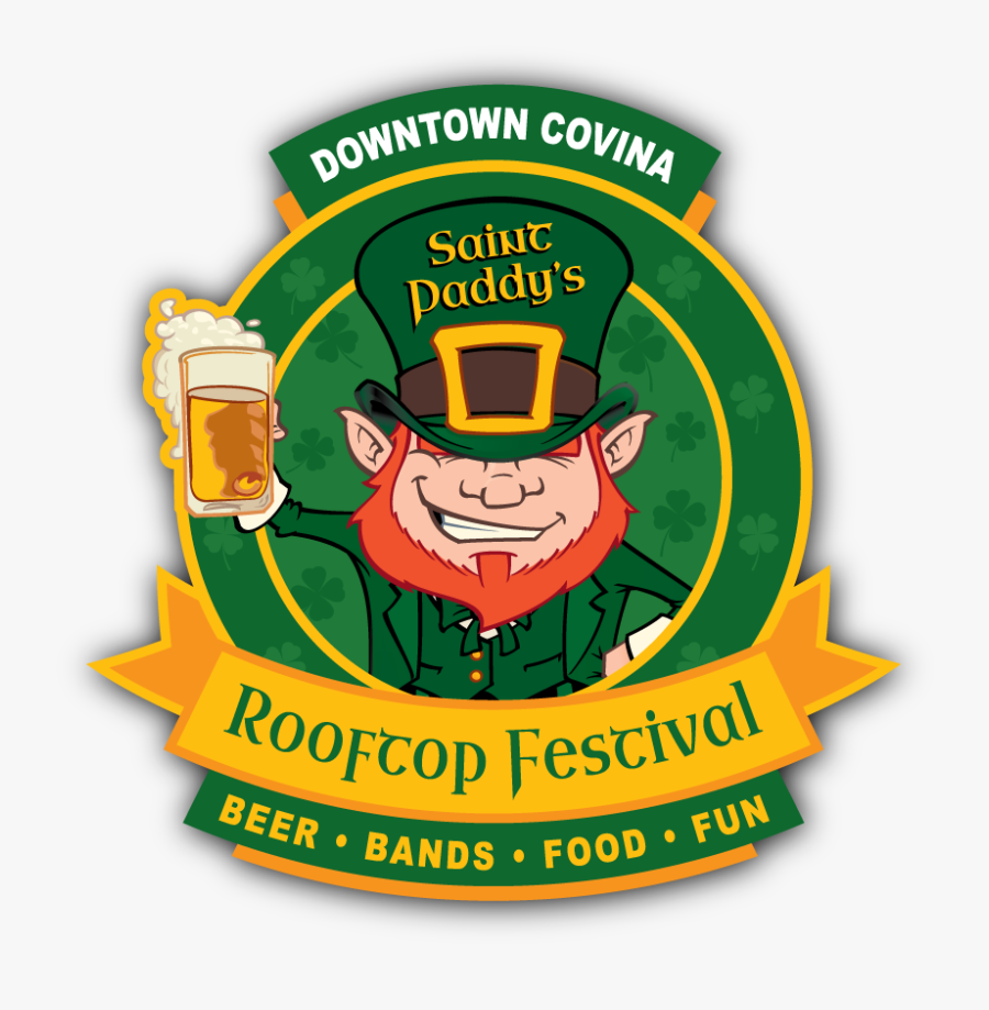 Covina St Paddys Rooftop Festival Logo 900sq No Bg - Illustration, Transparent Clipart