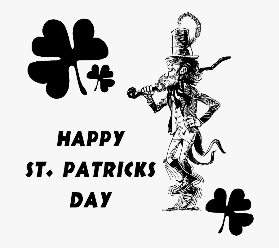 Happy, Saint, Patrick, Day, Silhouette, Religious - Saint Patrick's Day, Transparent Clipart