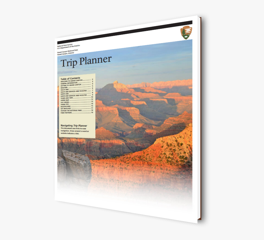Download Your Grand Canyon Trip Planner Here - Grand Canyon National Park, Transparent Clipart