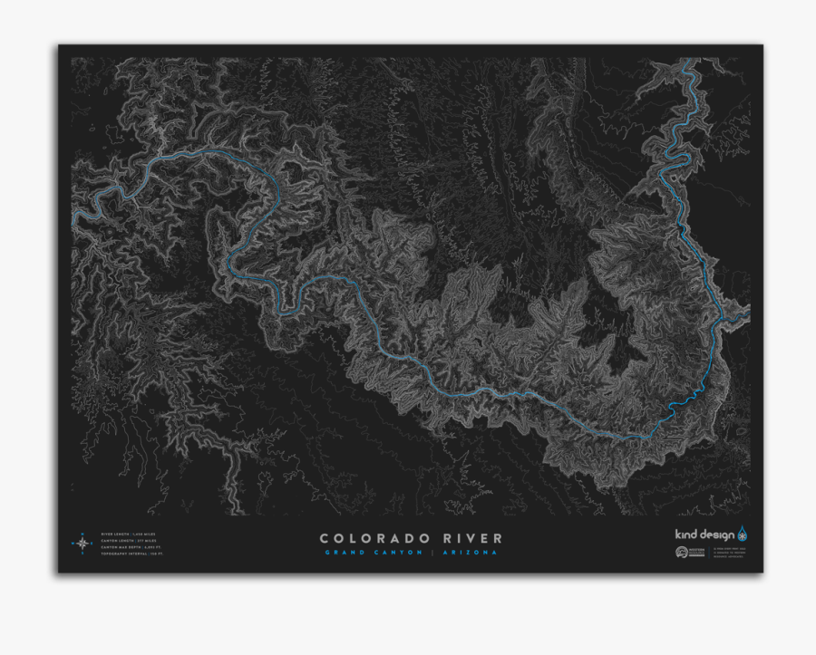 Colorado River Topo Map - Atlas, Transparent Clipart
