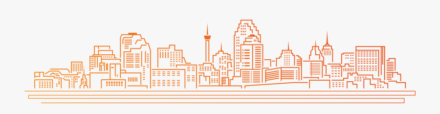 Kansas City Cartoon Skyline, Transparent Clipart