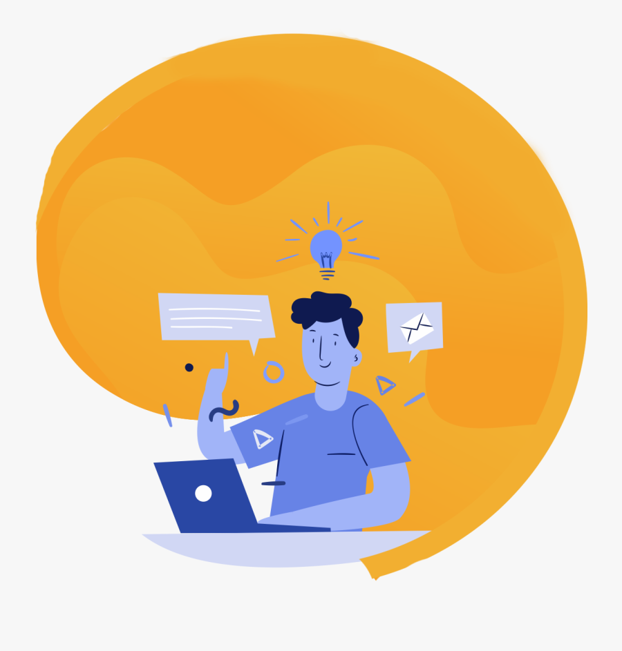 Online Education Landing Page, Transparent Clipart