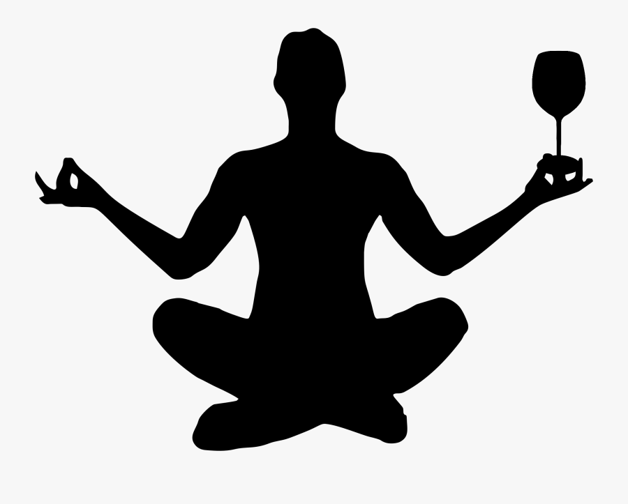 Yoga Silhouette Png, Transparent Clipart