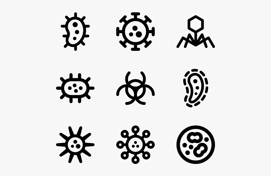 Clip Art Freeuse Vector Virus - Bacteria Vector Png, Transparent Clipart